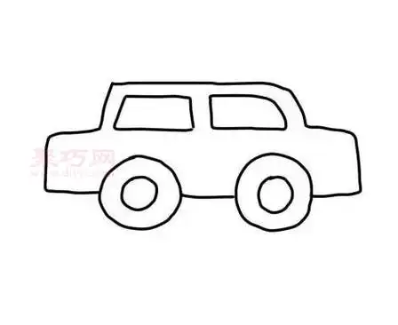 小车如何画好看又简单一步一步教你画小车简笔画