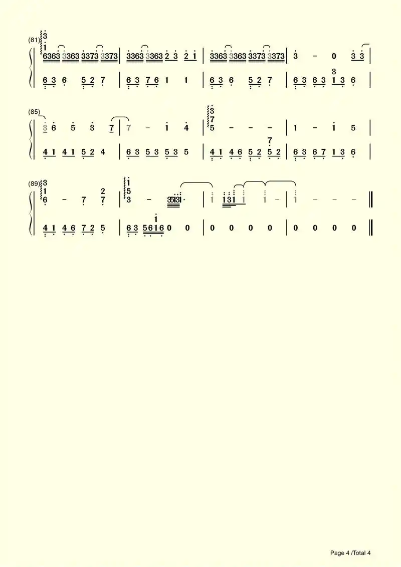 撒野钢琴简谱.撒野～#撒野钢琴简谱 #撒野钢琴谱 #撒野简谱 - 抖音