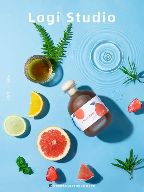 商业摄影小冲山果酒xlogi海报创意拍摄