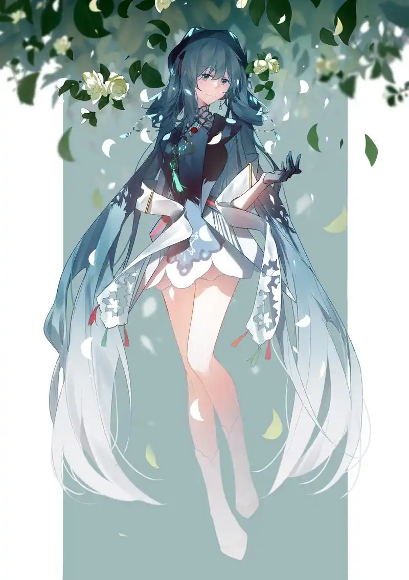 这位画师笔下的汉服miku太美了叭