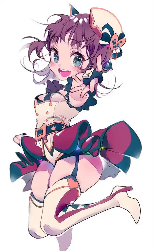 人物绘画,可爱的粉色系卡通女孩插画,表情画的超赞.文静害羞的女孩.