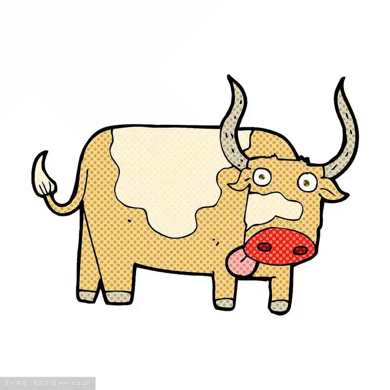 漫画卡通牛