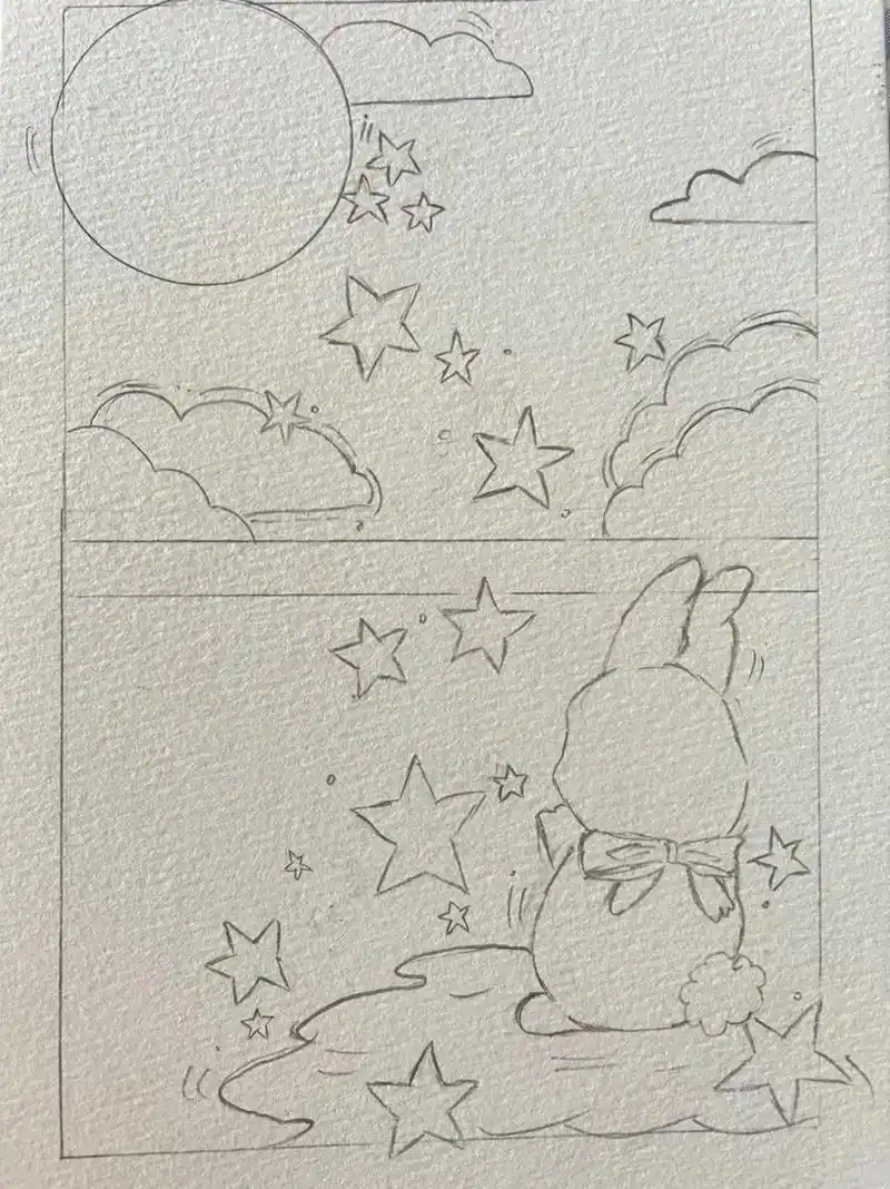 分镜插画#图文伙伴计划 #插画 #手绘 #绘画过程分享 - 抖音