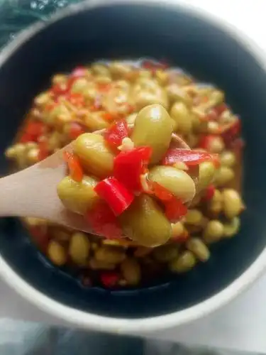 铅山特色小菜梅豆霉豆传统制作下饭饭菜配粥新鲜豆类