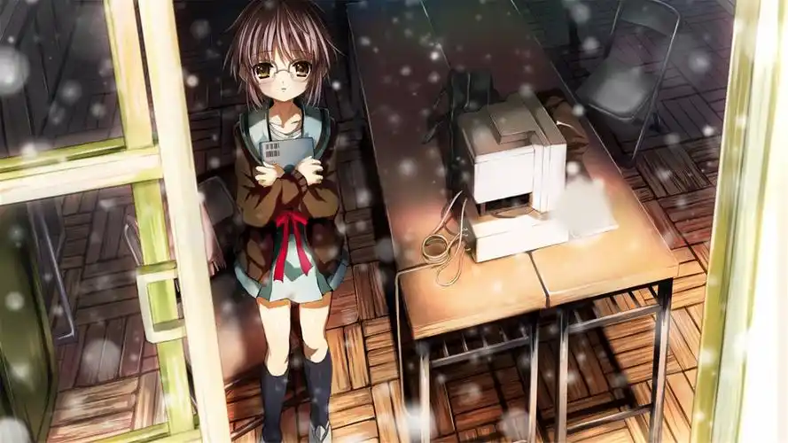 动漫凉宫春日的忧郁长门有希高清桌面壁纸下载1