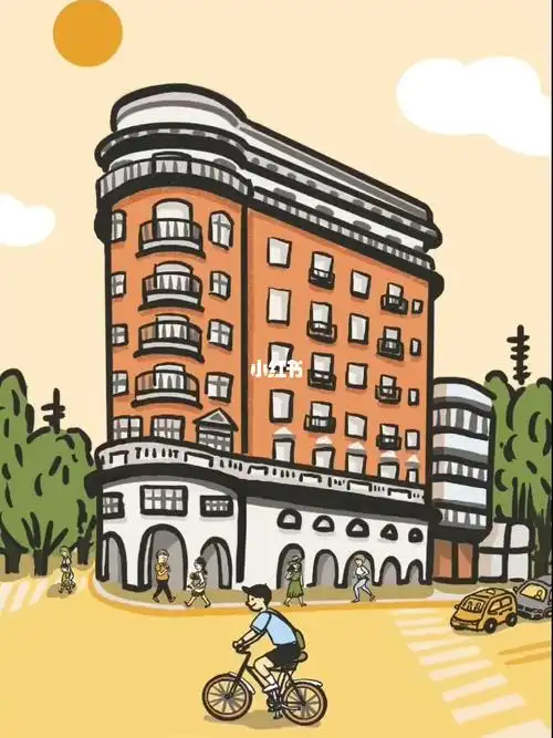上海武康大楼插画过程