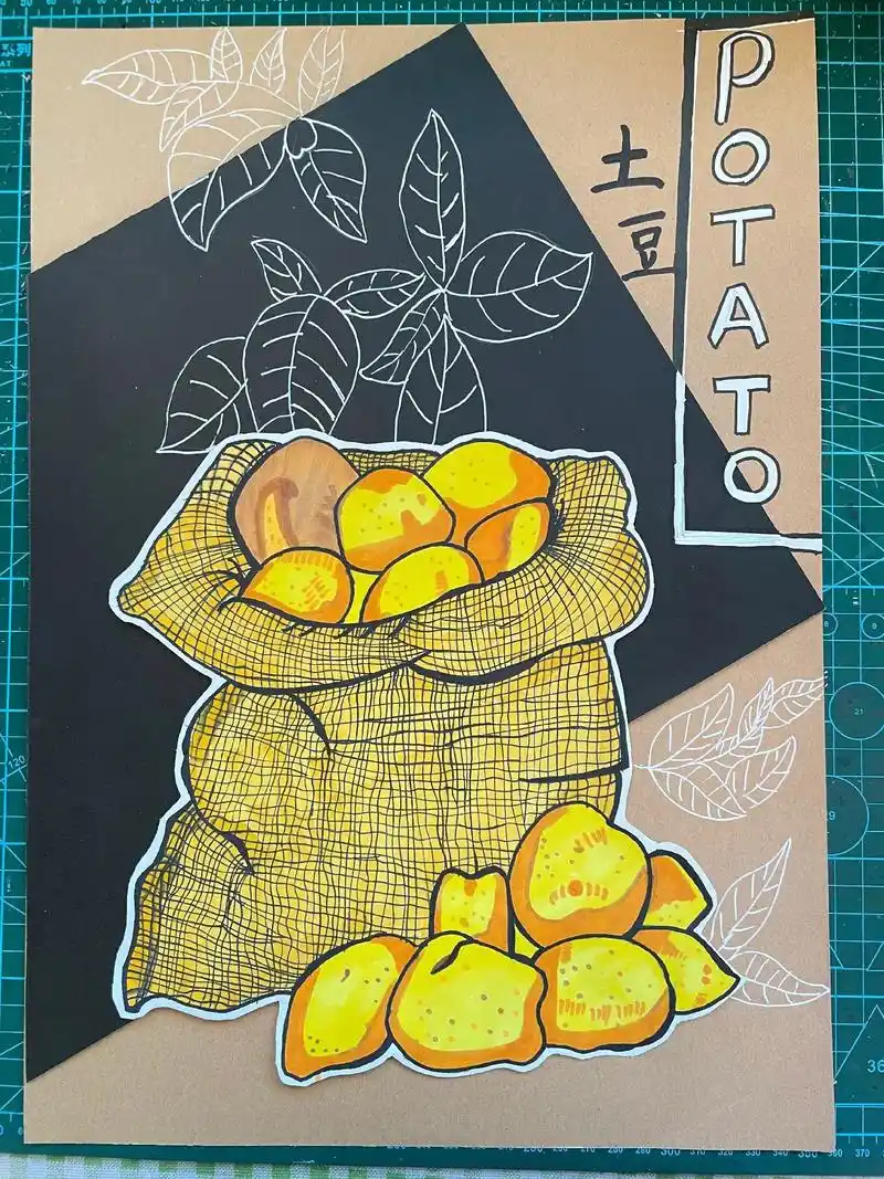 《土豆》#少儿美术 #少儿创意美术 #创意美术绘画教学 #美 - 抖音