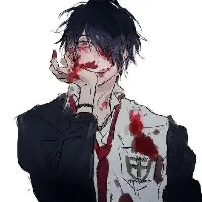 动漫带眼镜男头