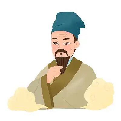 手绘卡通中国中医名医历史人物李时珍元素