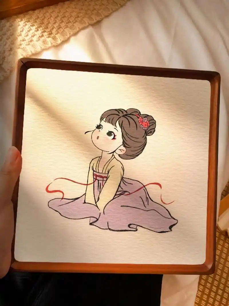 古装美女 #简笔画# - 抖音