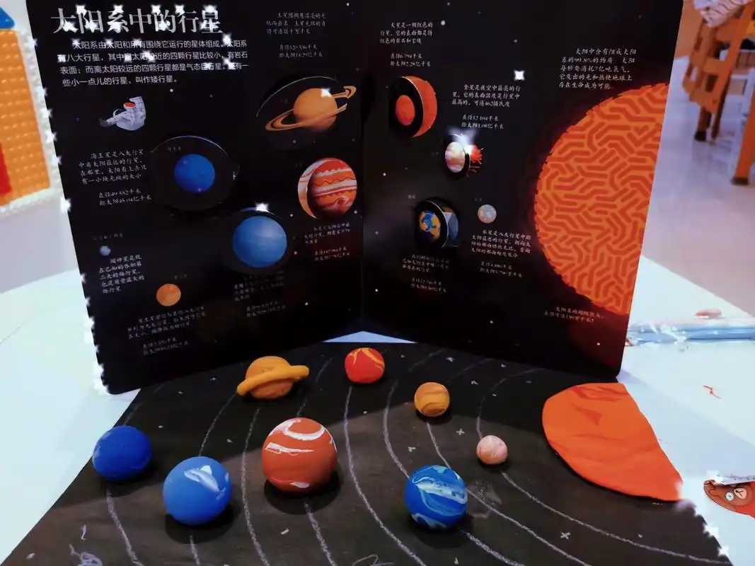 彩泥早教 创造太阳系 计划很久的超轻粘土自制太阳系,今天终于实践了