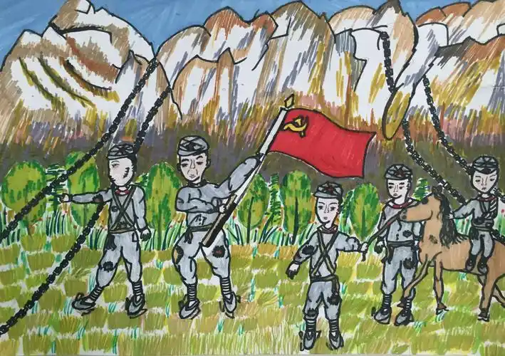 府学胡同小学于佳琪:《爬雪山过草地》