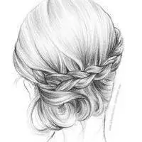 铅笔画背影头像女生_微信头像图片大全