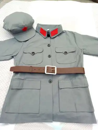 成人八路军演出服装棉麻红军抗战军装新四军舞蹈衣服合唱男女套装