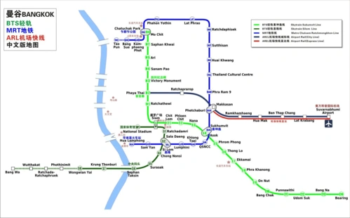 泰国曼谷高清中文地图