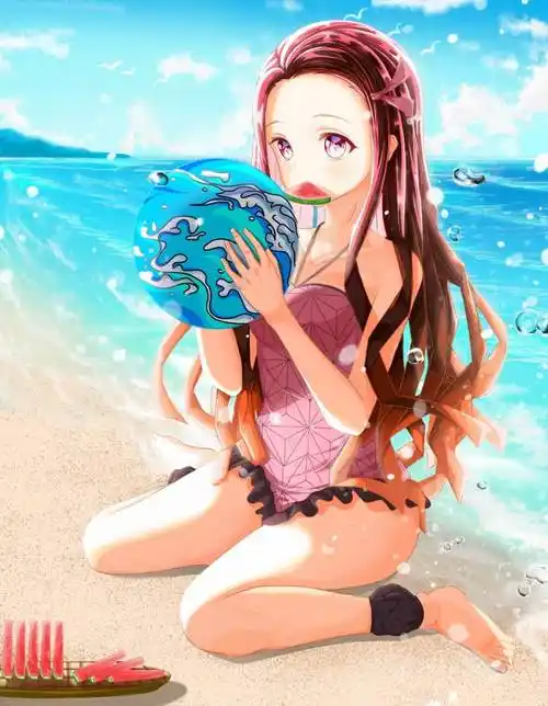 点击标签 / 欣赏更多女孩泳装灶门祢豆子鬼灭之刃查看原图喜欢看# 鬼