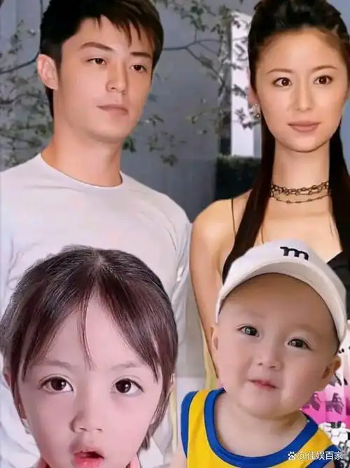 林心如一家四口罕见出镜,喜欢林心如女神,一家人太幸福了!太漂亮了.