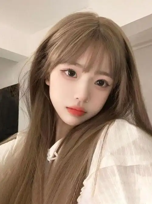 假发女长发网红ita浅棕色显白发色全头套自然仿真长直发假发套