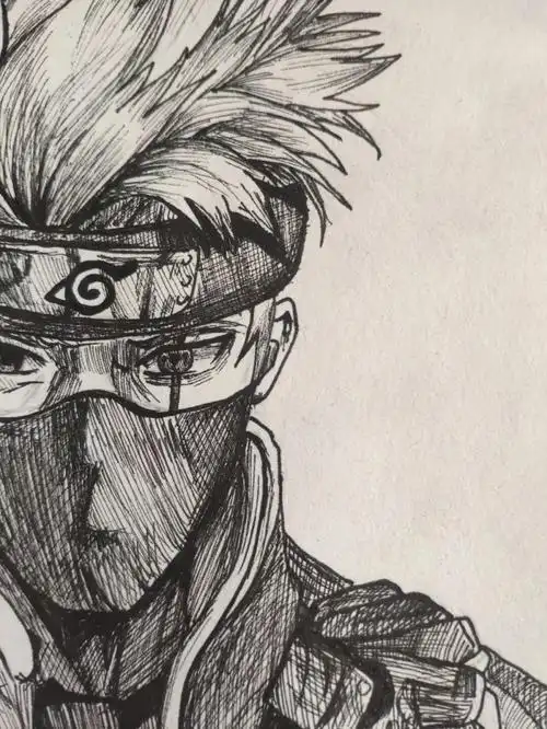 火影忍者卡卡西手绘