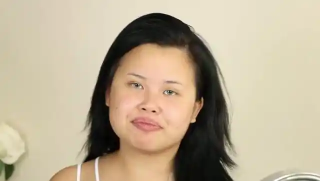 大圆脸丑女素颜像大妈,化完妆后,我都要心动了