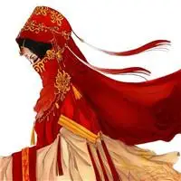 丧系红色古风嫁衣头像图片