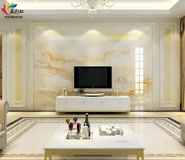 最新客厅微晶石电视背景墙装修效果图推荐