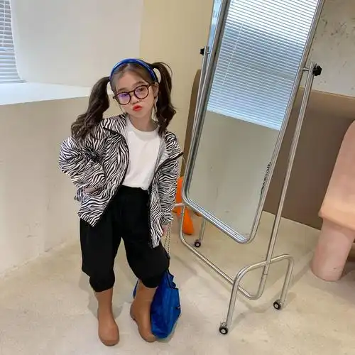 2021春季新品童装一件代发 男女童韩版时尚款带帽外套 薄款上衣潮