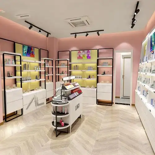 化妆品展示架多层产品陈列架创意摆放台美容院多功能置物架展示柜