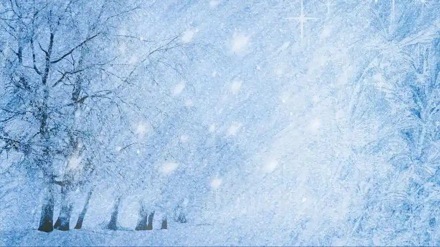 冬日唯美雪景摄影图片桌面壁纸