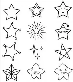 星星简笔画图片大全