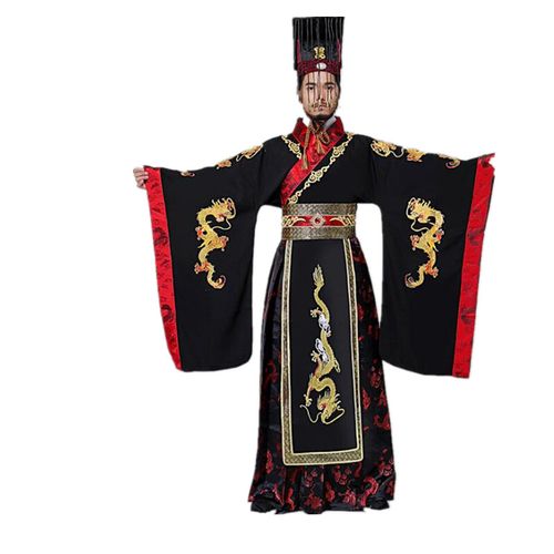 古代秦始皇服装 秦朝皇帝服大王汉武大帝天子服龙袍戏服影楼演出服