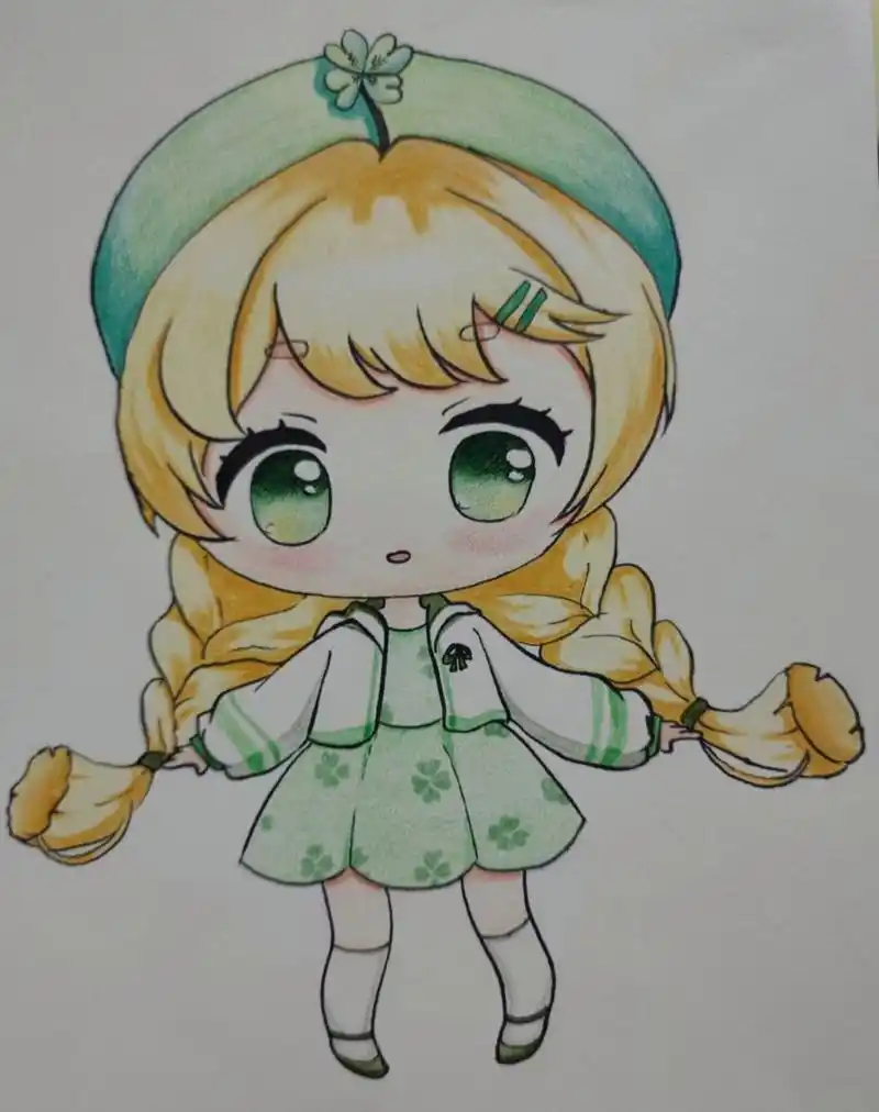 一些q版人物漫画 主要材料:素描纸,彩铅,勾线笔,橡皮每日穿搭 我的