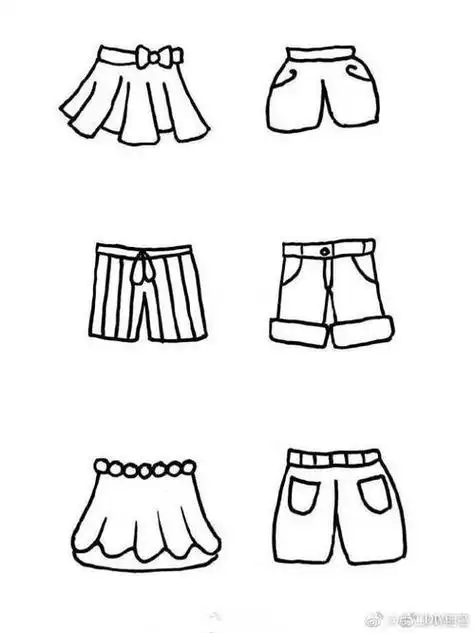 好看简单的衣服简笔画