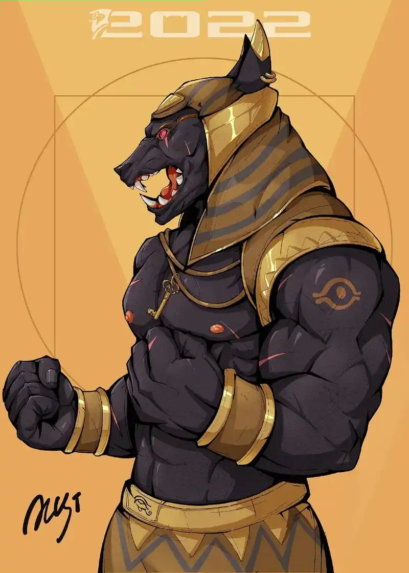 《阿努比斯》🐺alcst限量潮流绘画之前有粉丝说要阿努比 - 抖音