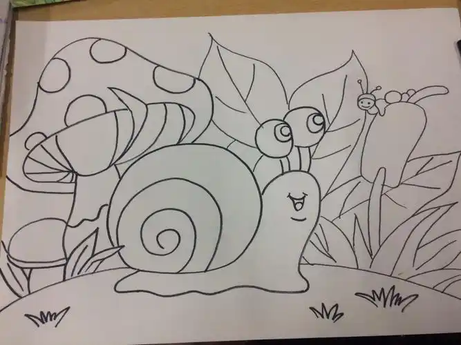 肥城市高级技工学校 16高职幼师三班简笔画—刘丽霞