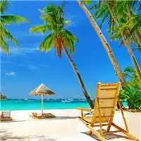 超美的大海沙滩风景图片_微信头像图片大全