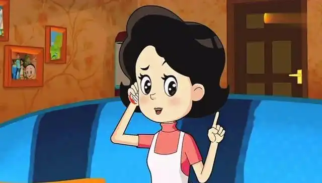 大头儿子听到围裙妈妈打电话,以为围裙妈妈要离婚