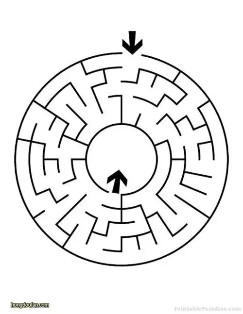 在线迷宫游戏图片a4下载-红豆饭小学生简笔画大全
