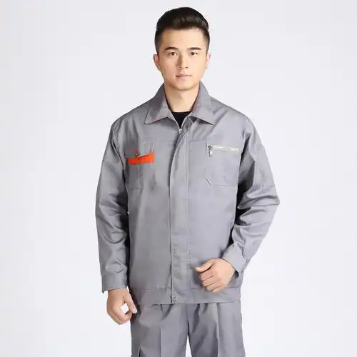厂家批发春秋长袖劳保工作服 耐磨机械工程服 工厂保洁 工作服