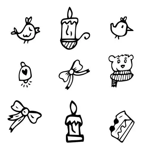 单色简约手绘icon图标