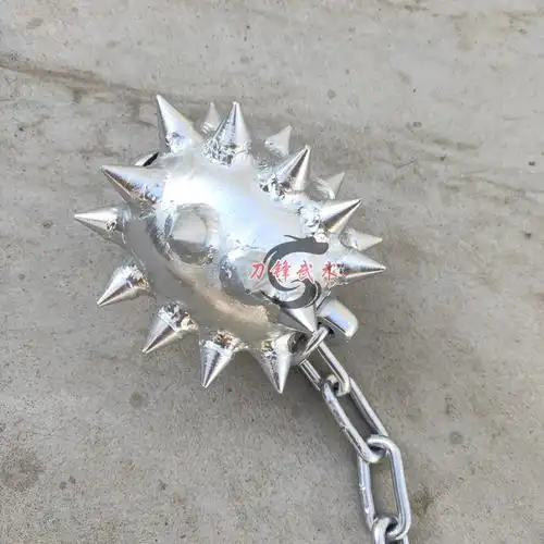 兵器钢制链子实心流星锤刺锤双锤软奇门影视更多武术装备