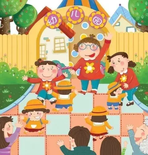 蔡甸区城南幼儿园返园提示 写美篇到达幼儿园门口后,按一米间距排队