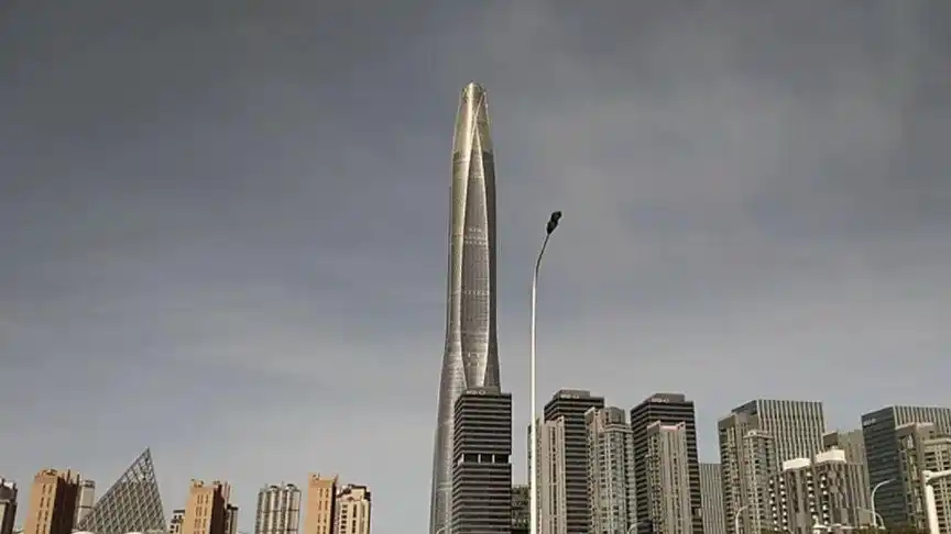 天津滨海新区～金箍棒 近看贼拉漂亮的建筑