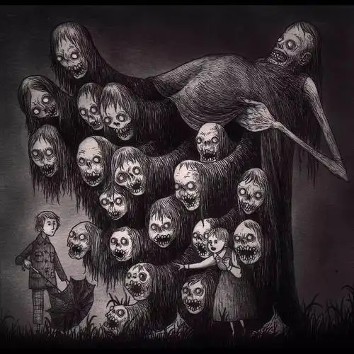 这种手绘作品我是不敢晚上看的