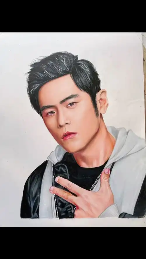 彩铅 周杰伦#彩铅手绘##周杰伦