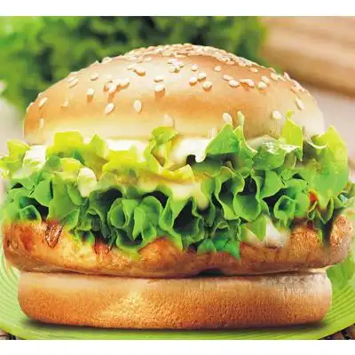 藤椒香烤鸡腿堡