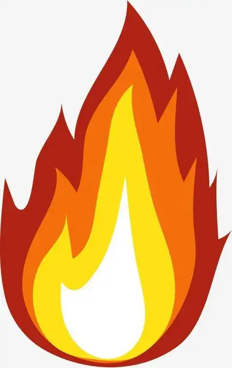 火焰简笔画彩色的