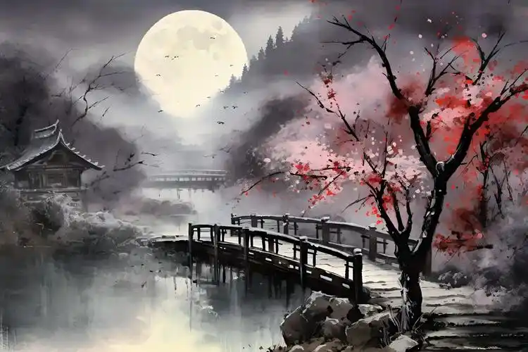 创作灵感 "满目山河空念远,不如怜取眼前人"#古风 #水墨 - 抖音