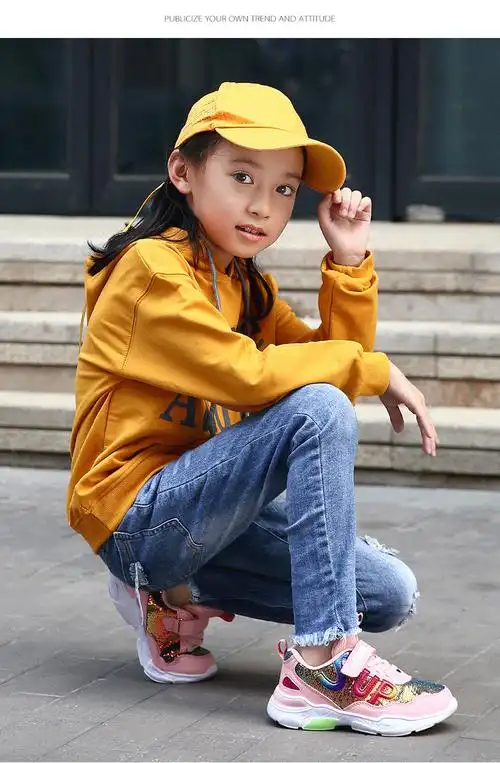 女童运动鞋中大童6春秋款7防水皮面8儿童鞋子女9小女孩休闲鞋15岁 g