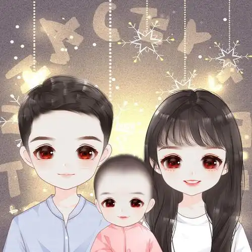 一家三口亲子q版头像什么软件